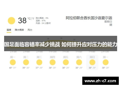 国足面临容错率减少挑战 如何提升应对压力的能力